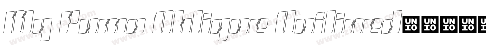 My Puma Oblique Outlined字体转换
